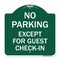 Signmission Parking Reserved for Guests Only, Green & White Aluminum Sign, 18" x 18", GW-1818-23386 A-DES-GW-1818-23386 - alternate 1